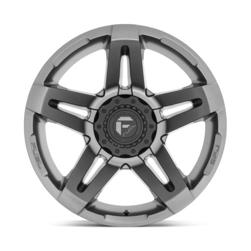 Fuel 1PC D764 SFJ Matte Gunmetal 20x12 Wheel with 6x135/6x139.7 Bolt Pattern and -44 Offset