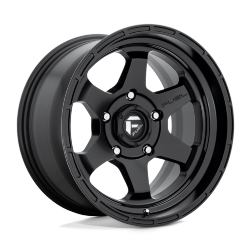 Fuel 1PC D664 SHOK Matte Black 17x9 Wheel with 5x127 Bolt Pattern and -12 Offset