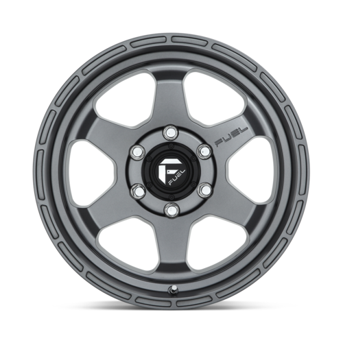 Fuel 1PC D665 SHOK 17x9 Matte Anthracite Off-Road Wheel with 6x139.7 Bolt Pattern and -12 Offset