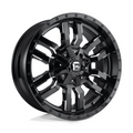 Fuel 1PC D595 SLEDGE 17x9 Gloss Black Milled Wheel with -12 Offset and 5x114.3/5x127 Bolt Pattern