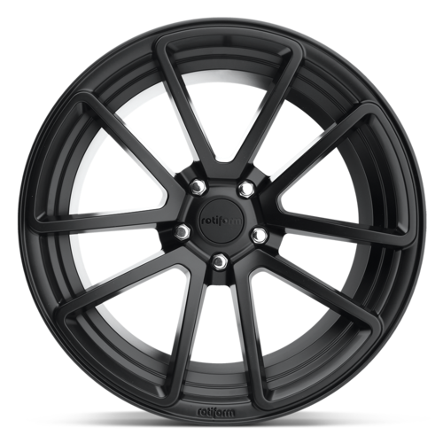 Rotiform R122 SPF Matte Black 18x8.5 Wheel with 5x112 Bolt Pattern and 66.56mm Center Bore