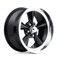 US Mag 1PC U107 Standard 17x7 Gloss Black Alloy Wheel with 5x120.65 Bolt Pattern and 72.56mm Center Bore