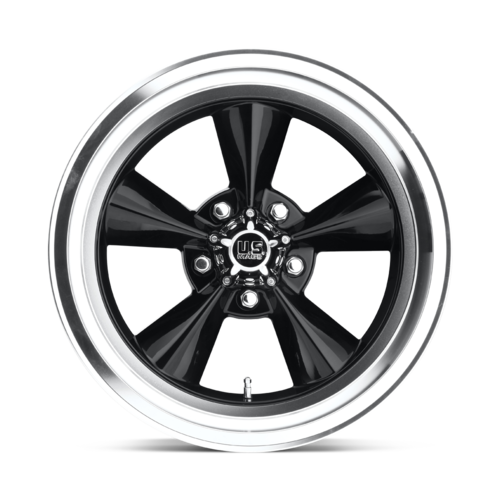 US Mag 1PC U107 Standard 15x7 Inch Gloss Black Wheel with 5x114.3 Bolt Pattern and -5 Offset