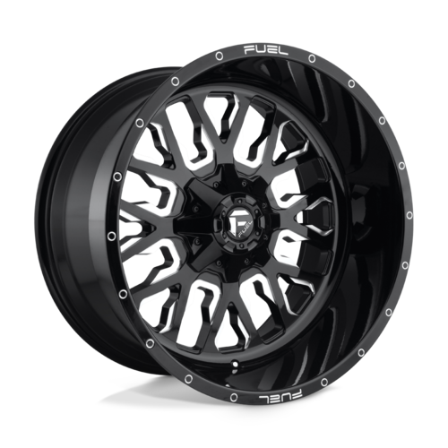 Fuel 1PC D611 Stroke 20x10 Gloss Black Milled Wheel with -19 Offset and 6x135/6x139.7 Bolt Pattern