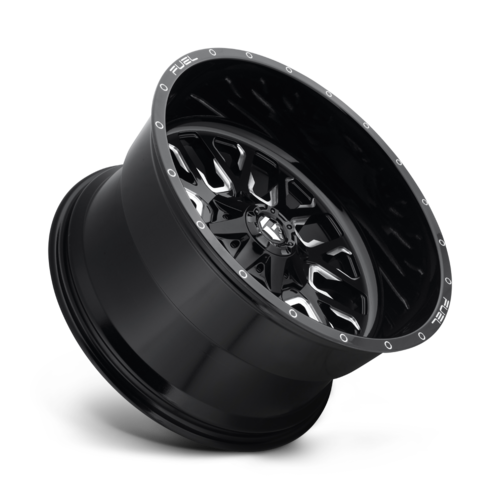 Fuel 1PC D611 Stroke 20x10 Gloss Black Milled Wheel with -19 Offset and 6x135/6x139.7 Bolt Pattern