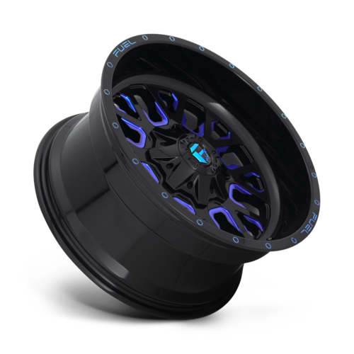 Fuel 1PC D645 Stroke 20x10 Gloss Black Blue Tinted Clear Wheel with -18 Offset and 5x139.7/150 Bolt Pattern
