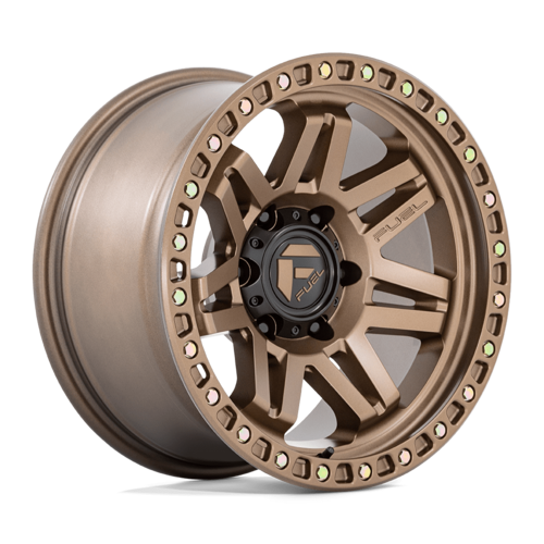 Fuel 1PC Syndicate 17x9 Inch Matte Bronze Wheel with 6x139.7 Bolt Pattern and +1 Offset