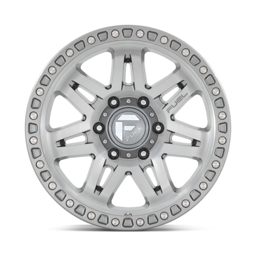 Fuel 1PC Syndicate 17x9 Silver Platinum Wheel with 5x127 Bolt Pattern and +1 Offset