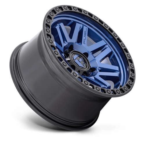 Fuel 1PC D813 SYNDICATE 17x9 Dark Blue with Black Ring Wheel with -12 Offset and 6x139.7 Bolt Pattern