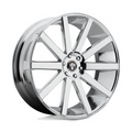 DUB 1PC Shot Calla 22x9.5 Chrome Wheel with 6x139.7 Bolt Pattern and +20 Offset