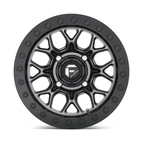 Fuel UTV D919 Tech 15x10 Matte Gunmetal Black Beadlock Wheel with 4x137 Bolt Pattern