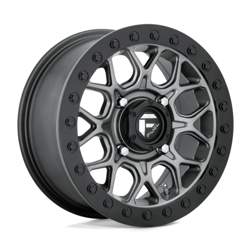 Fuel UTV D919 Tech 15x7 Matte Gunmetal Black Beadlock Wheel with 4x156 Bolt Pattern and +38 Offset