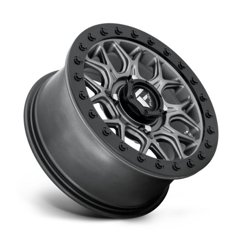 Fuel UTV D919 Tech 15x7 Matte Gunmetal Black Beadlock Wheel with 4x137 Bolt Pattern and 38mm Offset
