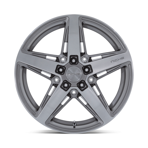 Niche 1PC M270 Teramo 18x8 Alloy Wheel with 5x114.3 Bolt Pattern and Anthracite Brushed Finish