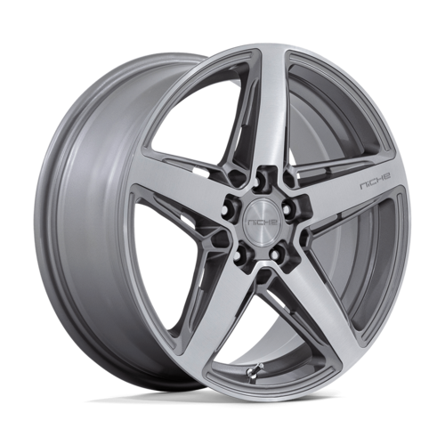 Niche 1PC M270 Teramo 18x8 Inch Alloy Wheel with 5x100 Bolt Pattern and +40 Offset in Anthracite Brushed Finish