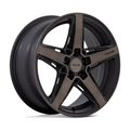 Niche 1PC M271 Teramo 18x8 Matte Black with Double Dark Tint Face Wheel with 5x112 Bolt Pattern and +30 Offset