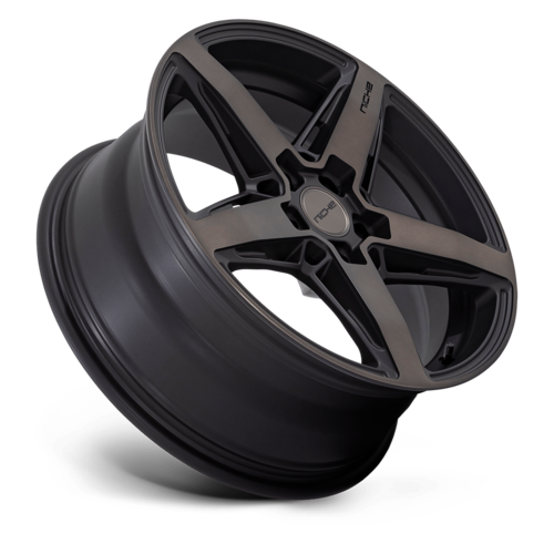 Niche 1PC M271 Teramo 18x8 Matte Black with Double Dark Tint Face Wheel with 5x114.3 Bolt Pattern and +30 Offset