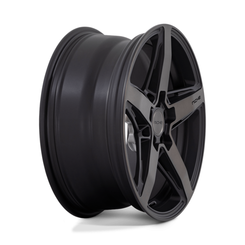 Niche 1PC M271 Teramo 18x8 Matte Black with Double Dark Tint Face Wheel with 5x114.3 Bolt Pattern and +40 Offset