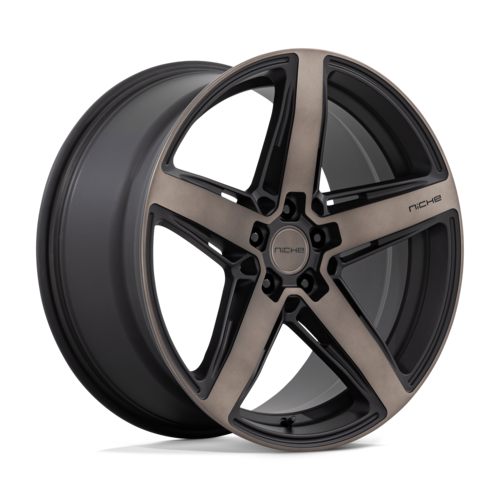 Niche 1PC M271 Teramo 20x9 Matte Black with Double Dark Tint Face Wheel - 5x114.3 Bolt Pattern +42 Offset