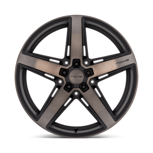 Niche 1PC M271 Teramo 20x9.5 Matte Black Wheel with Double Dark Tint Face and 5x114.3 Bolt Pattern