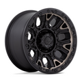 Fuel 1PC D824 TRACTION 17x9 Matte Black Wheel with 6x135 Bolt Pattern and 87.10mm Center Bore