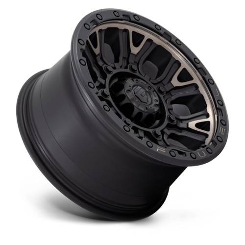 Fuel 1PC D824 TRACTION 17x9 Matte Black Wheel with Double Dark Tint, 6x114.3 Bolt Pattern, +1 Offset