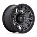 Fuel 1PC D825 Traction 17x9 Matte Gunmetal Wheel with Black Ring - 5x127 Bolt Pattern, -12 Offset
