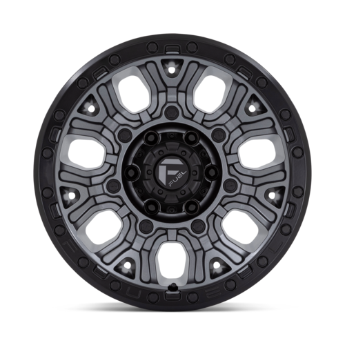 Fuel 1PC D825 Traction 17x9 Matte Gunmetal Wheel with Black Ring and 6x139.7 Bolt Pattern