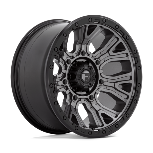 Fuel 1PC D825 Traction 20x10 Matte Gunmetal Wheel with Black Ring for 6x139.7 Bolt Pattern and -18 Offset