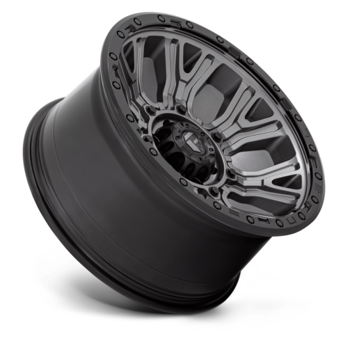 Fuel 1PC D825 Traction 20x10 Matte Gunmetal Wheel with Black Ring for 6x139.7 Bolt Pattern and -18 Offset