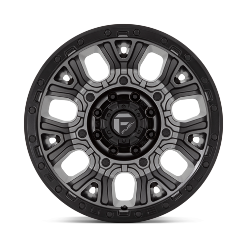 Fuel 1PC D825 Traction 20x10 Matte Gunmetal Wheel with Black Ring, 8x180 Bolt Pattern, -18 Offset