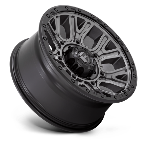 Fuel 1PC D825 Traction 20x9 Matte Gunmetal Wheel with Black Ring, 8x170 Bolt Pattern, +1 Offset
