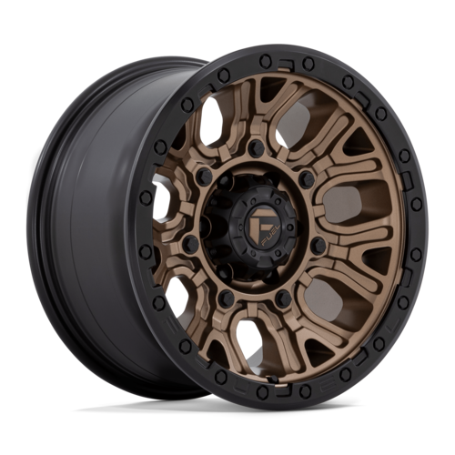 Fuel 1PC D826 Traction 17x9 Matte Bronze with Black Ring Wheel
