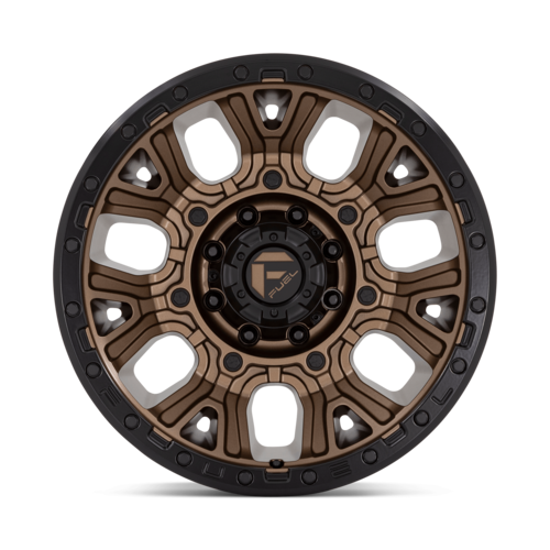Fuel 1PC D826 Traction 20x10 Matte Bronze with Black Ring Wheel for 8x6.5 Bolt Pattern