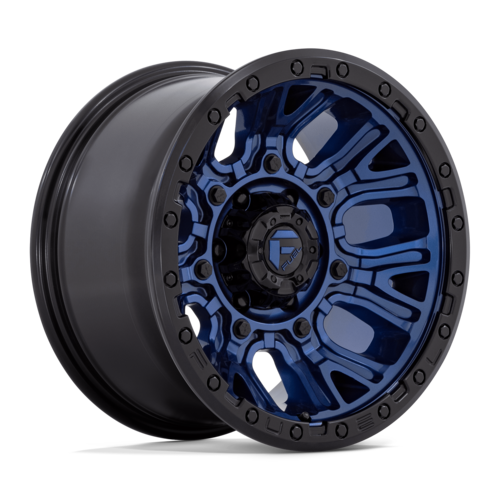 Fuel 1PC D827 Traction 17x9 Dark Blue with Black Ring Off-Road Wheel