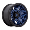 Fuel 1PC D827 Traction 17x9 Dark Blue with Black Ring Off-Road Wheel