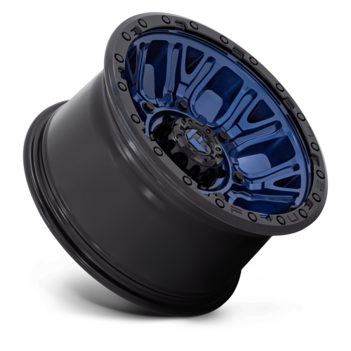 Fuel 1PC D827 Traction 17x9 Dark Blue with Black Ring Off-Road Wheel