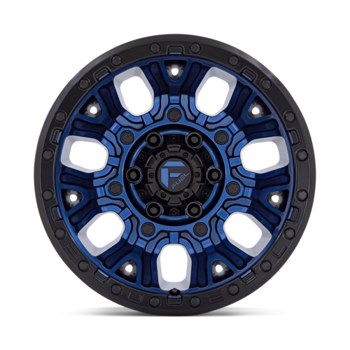Fuel 1PC D827 Traction 17x9 Dark Blue with Black Ring Off-Road Wheel