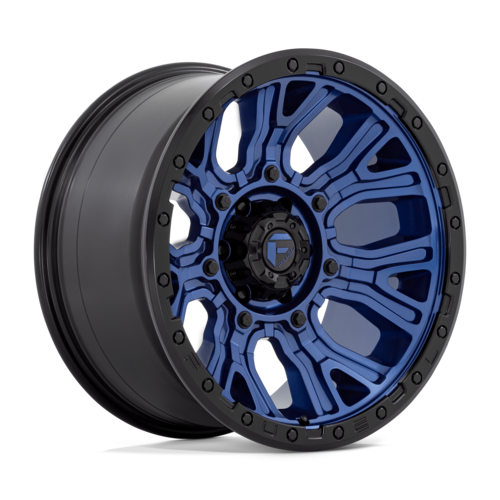 Fuel 1PC D827 TRACTION 20x10 Dark Blue with Black Ring Wheel - 6x139.7 Bolt Pattern, -18 Offset