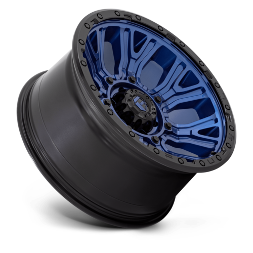 Fuel 1PC D827 TRACTION 20x10 Dark Blue with Black Ring Wheel - 6x139.7 Bolt Pattern, -18 Offset