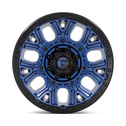 Fuel 1PC D827 Traction 20x9 Dark Blue with Black Ring Wheel - 8x180 Bolt Pattern, +1 Offset