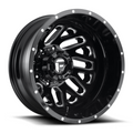 Fuel 1PC Triton D581 TRITON 22x8.25 Inch Gloss Black Milled Wheel with 8x210 Bolt Pattern