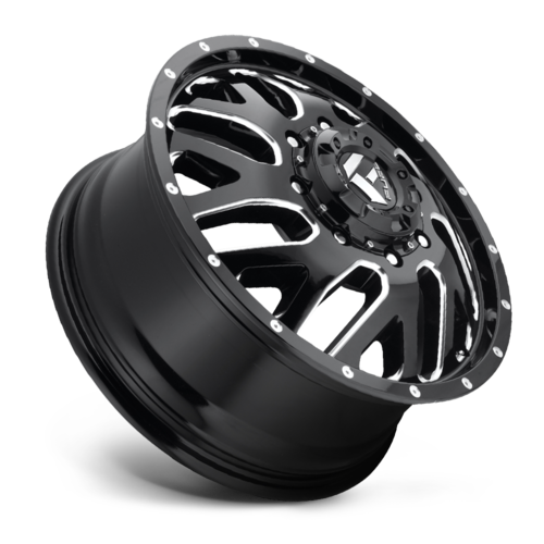 Fuel 1PC Triton D581 Alloy Wheel 22x8.25 Black Gloss Milled 8x210 +105 Offset