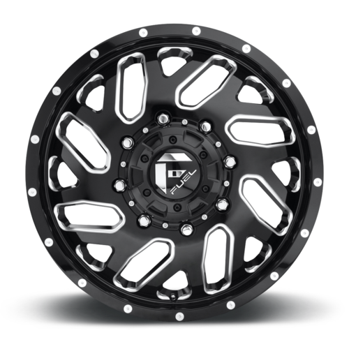 Fuel 1PC Triton D581 Alloy Wheel 22x8.25 Black Gloss Milled 8x210 +105 Offset