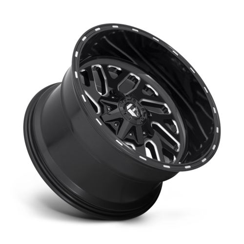 Fuel 1PC Triton 22x10 Gloss Black Milled Wheel with -18 Offset, 5x139.7/5x150 Bolt Pattern, 110.10 Center Bore