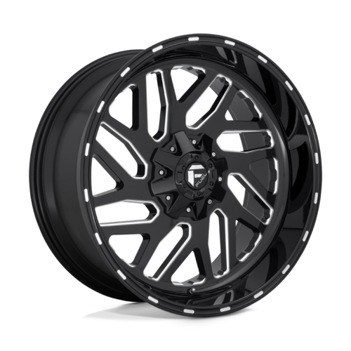 Fuel 1PC Triton 22x10 Inch Gloss Black Milled Off-Road Wheel with -19 Offset and 6x135/139.7 Bolt Pattern