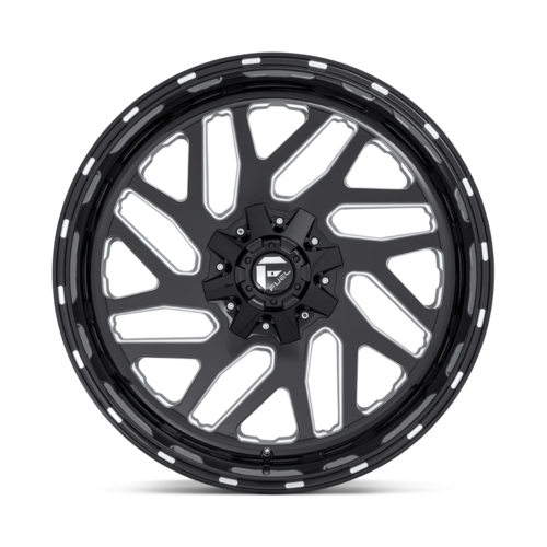 Fuel 1PC Triton 22x10 Inch Gloss Black Milled Off-Road Wheel with -19 Offset and 6x135/139.7 Bolt Pattern