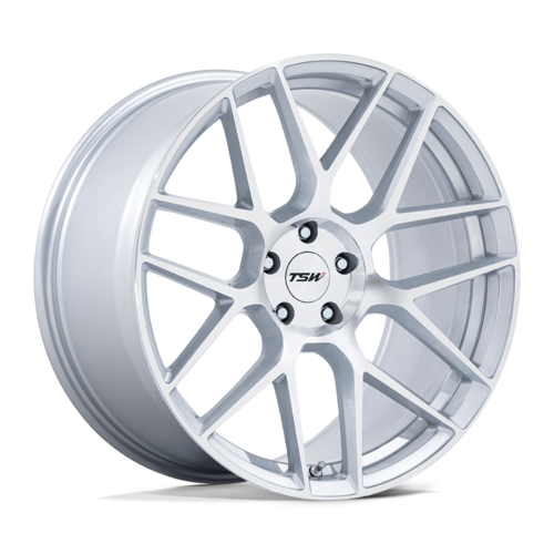 TSW LASARTHE 20x9 Inch Alloy Wheel with 5x112 Bolt Pattern and Silver Finish