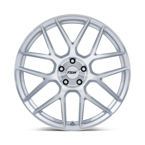 TSW LASARTHE 20x9 Inch Alloy Wheel with 5x112 Bolt Pattern and Silver Finish