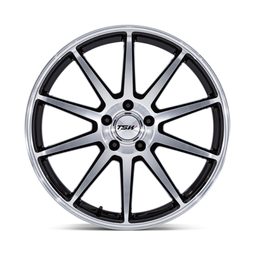 TSW TW004 CANARD 20x9 Black Gloss Machined Wheel with 5x112 Bolt Pattern